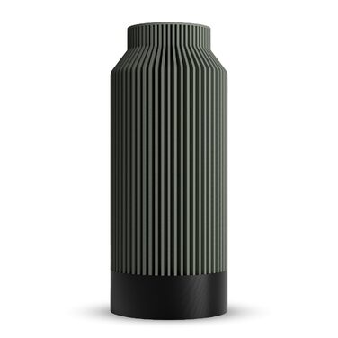 Ваза Kontura Moderne Pampasgras 25 см для сухоцвітів та зрізаних квітів, 3D-друк, зелена - Німецька якість