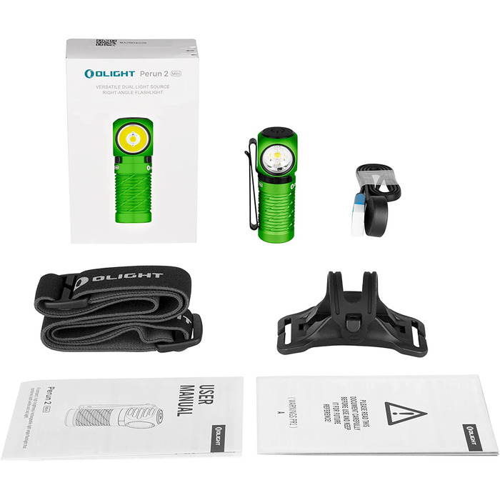 Налобний ліхтар OLIGHT Perun 2 Mini LED 1100 люмен, 150 м, USB-заряджання, водонепроникний, 5 режимів, червоне світло, для кемпінгу та екстрених ситуацій, синій, холодне біле світло