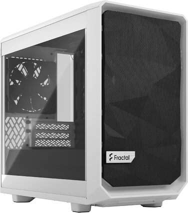 Корпус Fractal Design Meshify 2 Nano White TG Clear Tint, білий, скляна панель, компактний, для ігрових ПК