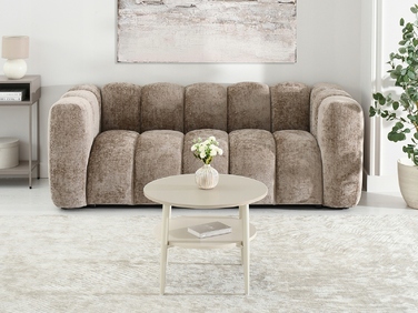 Журнальний стіл Mebel-Partner круглий, 60 x 60 x 45 см, кремовий