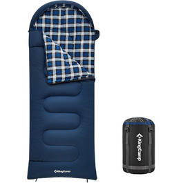 Дитячий зимовий спальний мішок KingCamp Cloud 300 XL, широкий, бавовна
