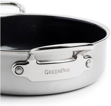 GreenPan сковорода з нержавіючої сталі 26 см з кришкою CC003820-001