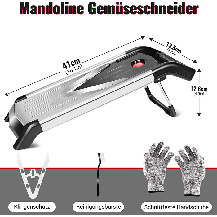 Машинка для нарізання овочів Mastertop Mandoline 5-в-1 з нержавіючої сталі, регульована, для гуркових скибочок, універсальна кухонна тертка, кухонні гаджети