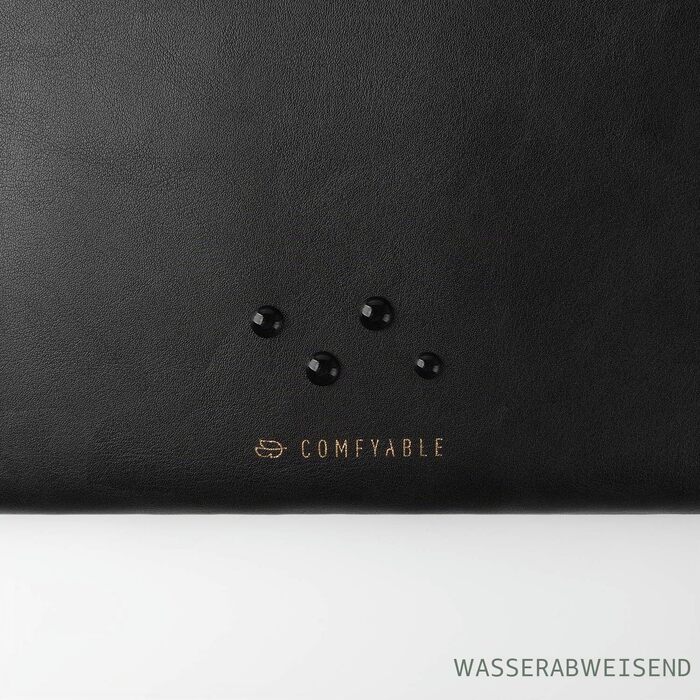 Захисний чохол-папка Comfyable Slim з екошкіри для MacBook Air та MacBook Pro 13/13.3/14 дюймів (M1, M2, M3, M4, M5, 2021-2026), чорний