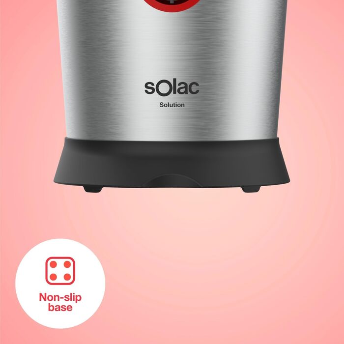 Цитрусовижималка Solac EX6190 600W нержавіюча сталь для всіх цитрусових, 0.65л, знімні деталі