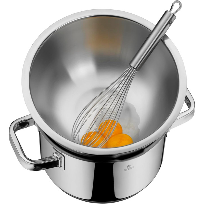 Набір кухонних мисок WMF Function Bowls, 2 шт., діаметр 22 та 24 см, Cromargan нержавіюча сталь, багатофункціональний (для замішування, салатів, подачі), складений, набір мисок