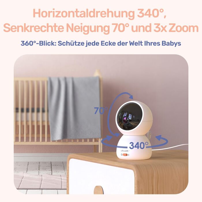 Відеоняня з камерою 360° VB816pro-de, 4