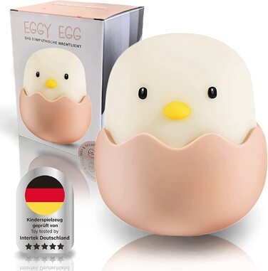 Дитячий LED нічник MegaLight Eggy Egg з димером, сенсорним керуванням, USB-зарядкою, без дрібних деталей, нічна лампа для малюків