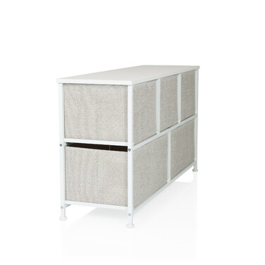 Комод FOLDAR 100x30x55см 5 відділень сірий hjh LIVING