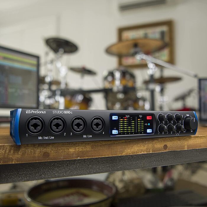 Аудіоінтерфейс PreSonus Studio 24c USB-C для запису, стрімінгу та подкастингу з програмним пакетом Studio One Artist та Ableton Live Lite