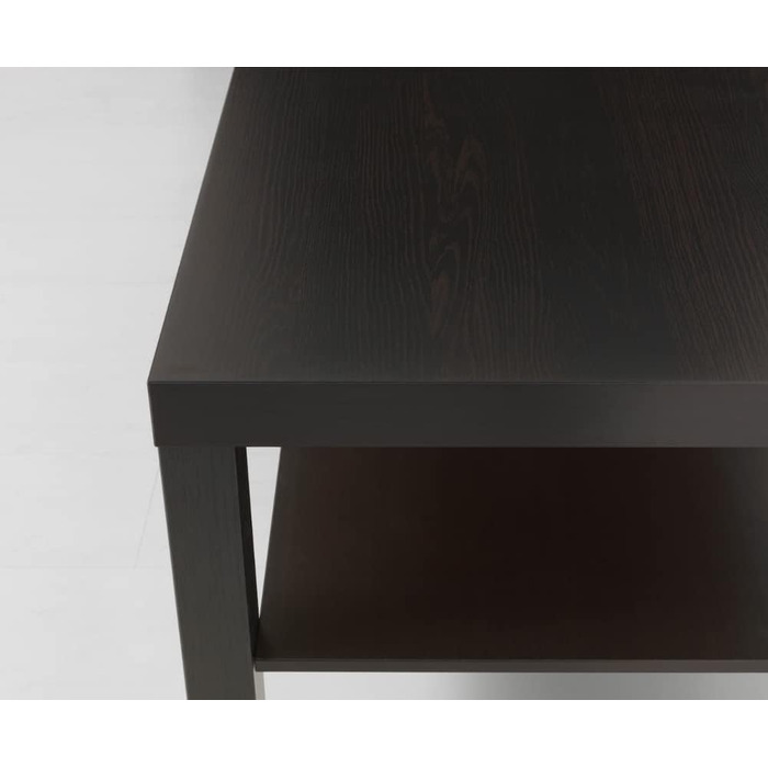 Журнальний стіл IKEA Lack чорний/коричневий 90x55 см, дерев'яний, для вітальні
