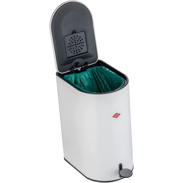 Смітник Wesco Step Boy, 9 л, чорний матовий, металевий, з педаллю
