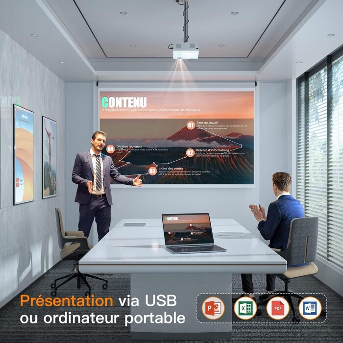 Smart Beamer 4K VISSPL: Проектор для дому та вулиці з Dolby Audio, автофокусом та WiFi 6