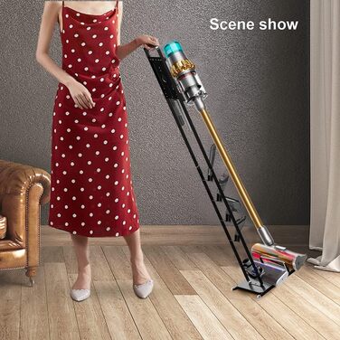 Підставка з колесами для пилососів Dyson Gen5, V15s, V15, V11, V10, V8, V7, V6, чорна, тримач для аксесуарів, без свердління