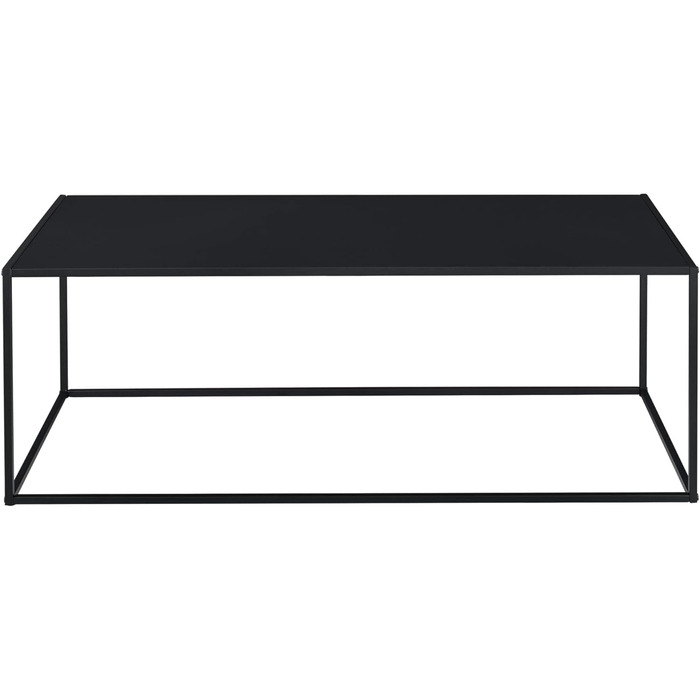 Журнальний стіл en.casa Montolivet 40x110x50 см, металевий, чорний, індустріальний стиль для вітальні