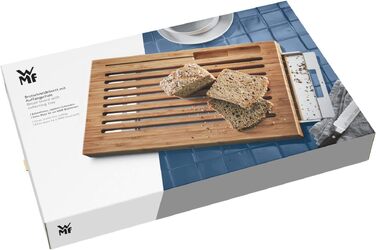 Масивна обрізна дошка для кухні WMF з дерева акації, 40 x 32 x 4 см, захист ножів, гумові ніжки