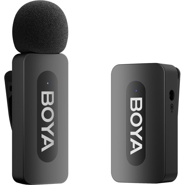 Бездротовий петличний мікрофон BOYA BY-V35 TRS for camera Black