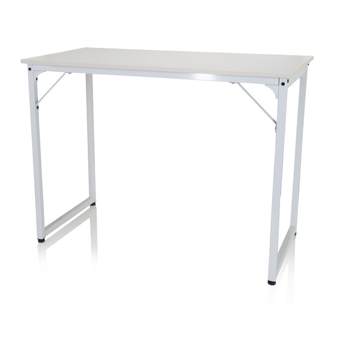 Письмовий стіл для комп'ютера WORKSPACE I 100 x 50 см, білий, hjh OFFICE