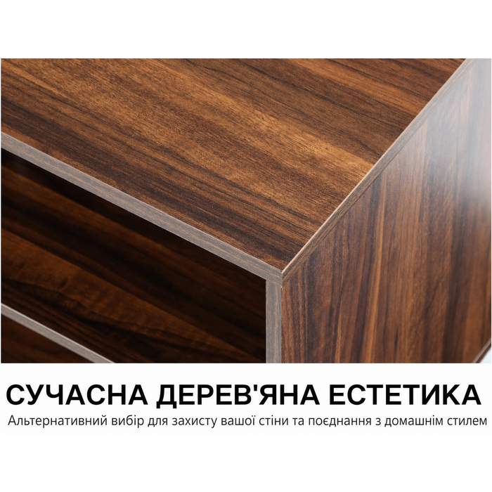 Дерев'яна підставка для телевізора FITUEYES з кронштейном, висота і кут регулюються, для ТВ 32-70 дюймів, до 50 кг, VESA 600x400