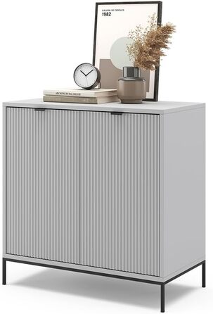 Комод Vicco Eliza сірий 80x81,2 см з 2 дверцятами