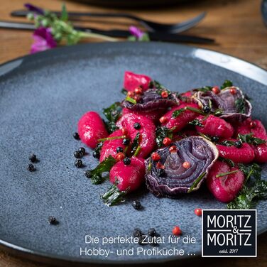 Сервіз Moritz & Moritz VIDA на 12 осіб, 36 предметів, синій – сучасний порцеляновий посуд, стійкий до подряпин, для мікрохвильовки та посудомийки, столовий набір