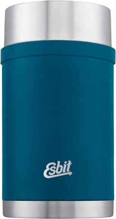 Термос для їжі Esbit Sculptor 1000 мл Polar Blue, харчовий контейнер із нержавіючої сталі для гарячих і холодних страв, без манжети