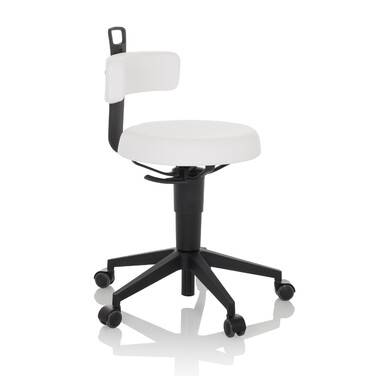 Робочий табурет / балансирне крісло TOP WORK FLEX PU white hjh OFFICE