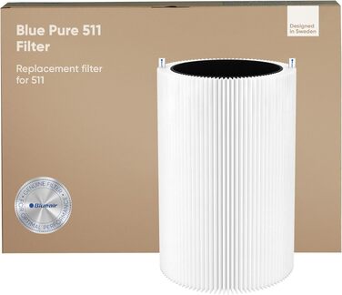 Очищувач повітря Blueair Blue Pure Mini Max — компактний та безшумний фільтр для спальні та офісу, видаляє 99,97% пилу, пилку та диму (сумісний з 511i Pure)