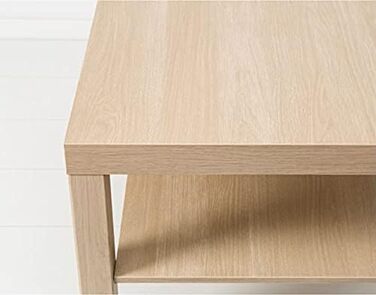 Журнальний стіл IKEA Lack 90x55 см, білий з ефектом дуба