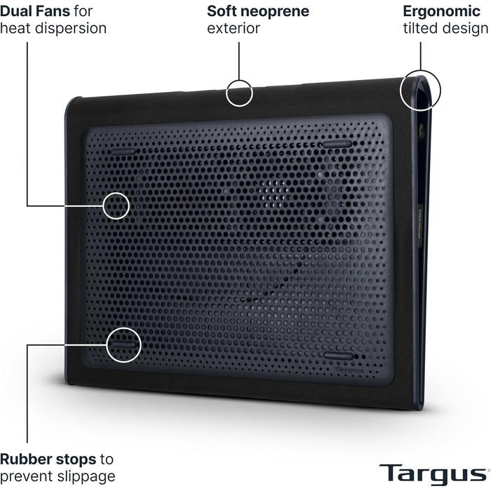 Охолоджуюча підставка для ноутбука Targus AWE55GL LapChill Mat, для ноутбуків 15-17 дюймів