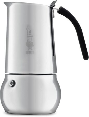 Кавоварка гейзерна Bialetti 4885, алюмінієва, на 10 чашок, срібляста