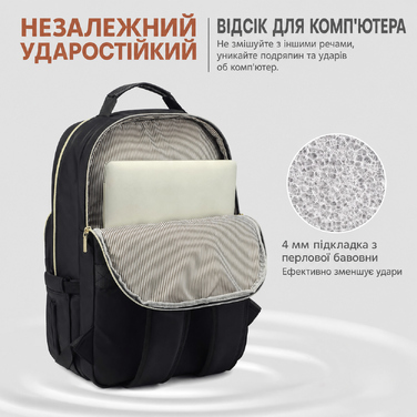 LOVEVOOK Рюкзак для жінок, великий, 15.6 дюймів, для ноутбука, водонепроникний, шкільний, для дівчаток-підлітків, чорний, елегантний, для роботи, для школи, університету, подорожей, 15.6 дюймів, A-чорний