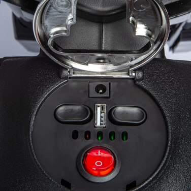 Дитячий електричний мотоцикл AIYAPLAY, дитячий мотоцикл 12 В з музикою, дитячий автомобіль 6 км/год зі знімними тренувальними колесами, 12 дюймова пластикова шина, для дітей 3-8 років, максимальна 30 кг, жовтий