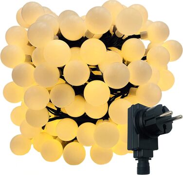 Світлодіодна гірлянда XXL 180 LED, теплий білий, 17,9 м, IP44, для дому та саду, електрична, для свят та декору