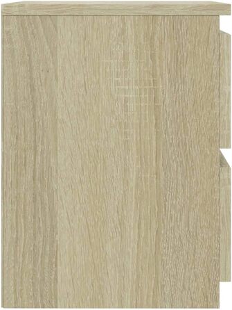 vidaXL Комплект з 2 тумбочок з 2 шухлядами, дуб сонома, 30x30x40 см, ДСП, приліжкові тумби для спальні