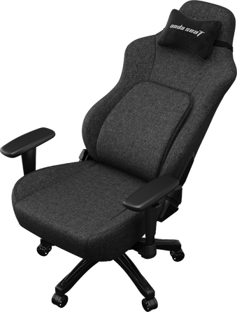 Крісло геймерське ігрове Anda Seat Phantom 4 L до 90 кг Black Fabric (AD18YSD-72-B-F-B01)