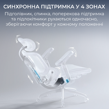 Крісло офісне Sihoo C300 LITE V2 Black