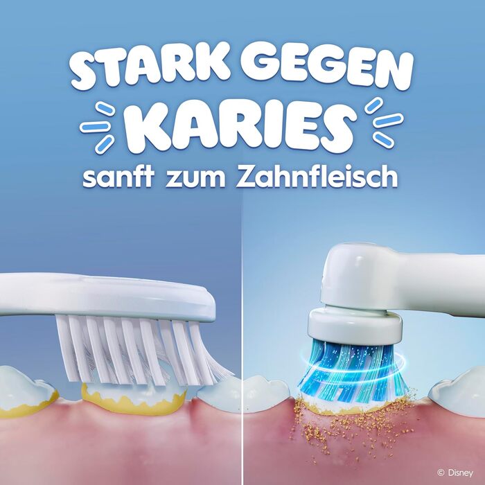 Дитяча електрична зубна щітка Oral-B Pro Kids 3+ Король Лев, біло-червона (набір 8 шт.)