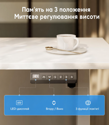 Офісний стіл OffiGo L-подібний, 160 x 120 см, регульована висота, електричний, кутовий, ергономічний, білий