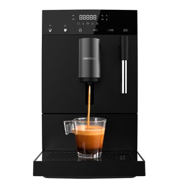 Кавомашина автоматична Cecotec Cremmaet Compact Steam: 19 бар, 1350 Вт, з капучинатором, для зерен, 1.1 л
