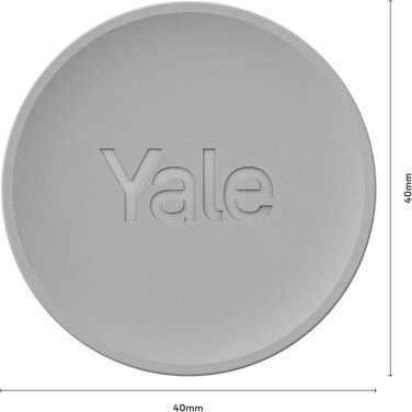 Розумний дверний замок Yale Dot, матове срібло, безключовий доступ через смартфон, дистанційне керування, сумісний з додатком Yale Home та Linus Smart Lock L2 Dot