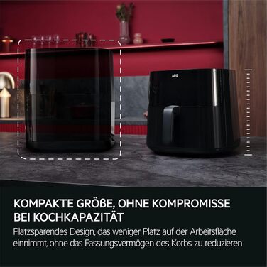 Аерофритюрниця AEG AAF7B Heissluftfritteuse 7000 Serie 6000, 3.3 л, чорна