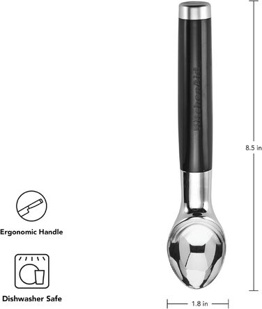 Дозатор для морозива KitchenAid One Size чорний - ідеальний для приготування десертів