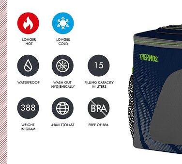 Термосумка Thermos Radiance 15 л, поліестер, синя