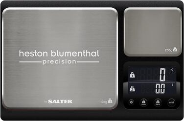 Кухонні ваги Heston Blumenthal Precision By Salter 1049A HBBKDRUP - прецизійна платформа, 10 кг, 1 г, з функцією тарування, метричні та імперські одиниці