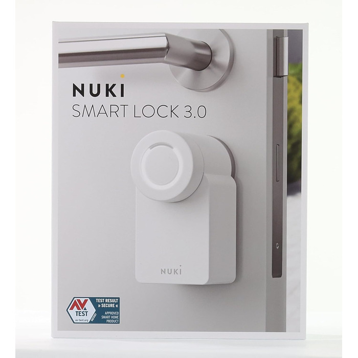 Розумний замок Nuki Smart Lock 3.0 білий, електронний дверний замок для безключового доступу, легке встановлення, сертифікат AV-TEST