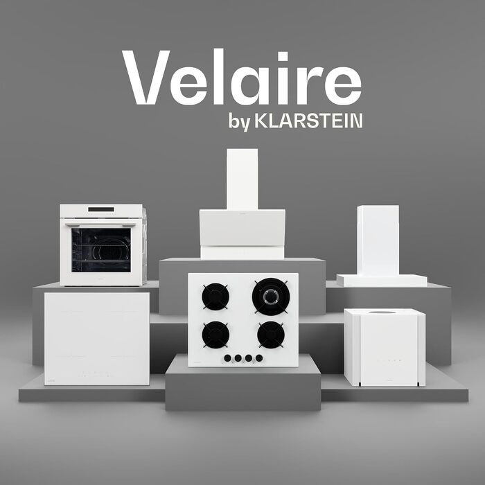 Морожевниця Klarstein Velaire, 500 Вт, 3 контейнери по 0,6 л (загальний об'єм 1,8 л), 10 програм, сенсорний дисплей, для йогурту та сорбету, біла