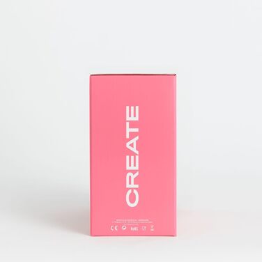 Портативний міксер для смузі та молочних коктейлів CREATE MOI, 400 мл, скло, BPA-free, 230 Вт, кремово-білий, з лезами з нержавіючої сталі