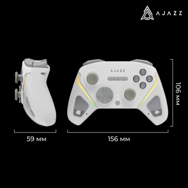 Бездротовий геймпад Ajazz GP100 White (GP100-W)