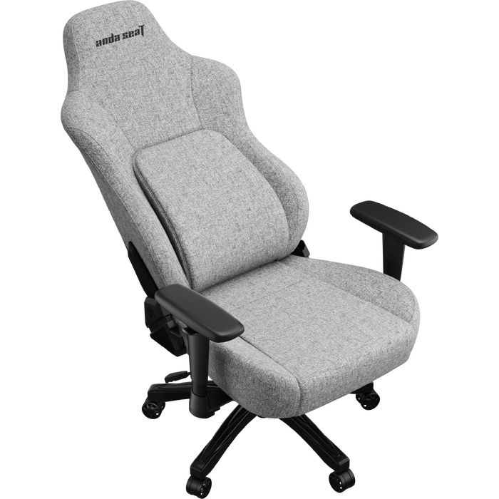 Крісло геймерське ігрове Anda Seat Phantom 4 L до 90 кг Gray Fabric (AD18YSD-72-G-F-G01)